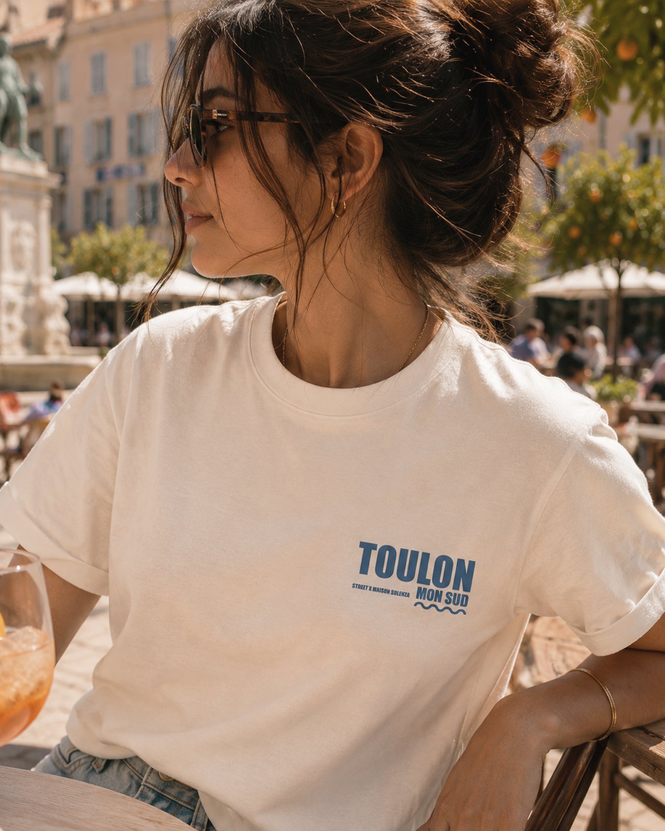 T-shirt Toulon Mon Sud ivoire Unisexe