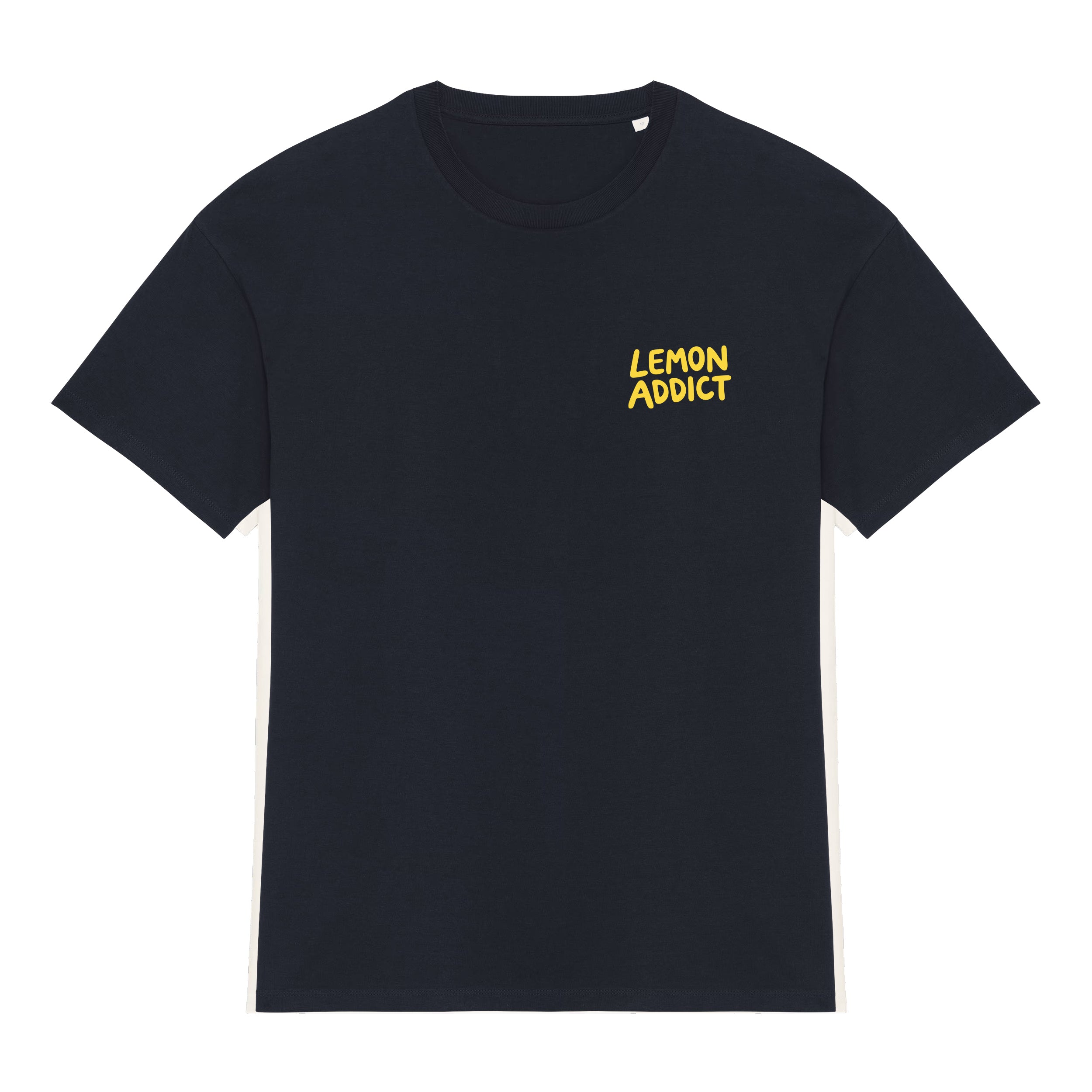 T-shirt Bleu Marine Unisexe Lemon Addict